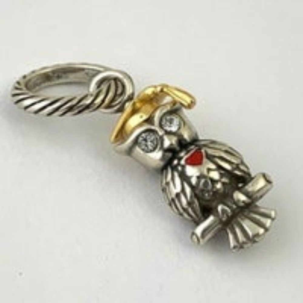 Brighton Graduate Owl Dangle Charm